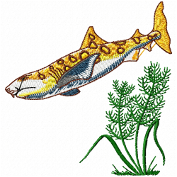 Fishes Embroidery Design 9 Fishes Embroidery Design 9